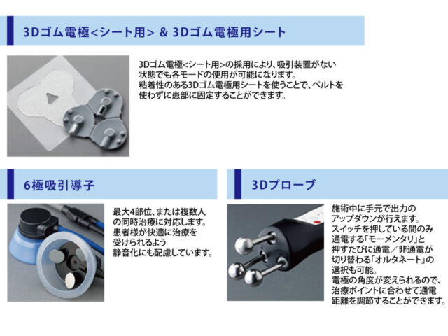 治療目的に合わせたアプローチが可能